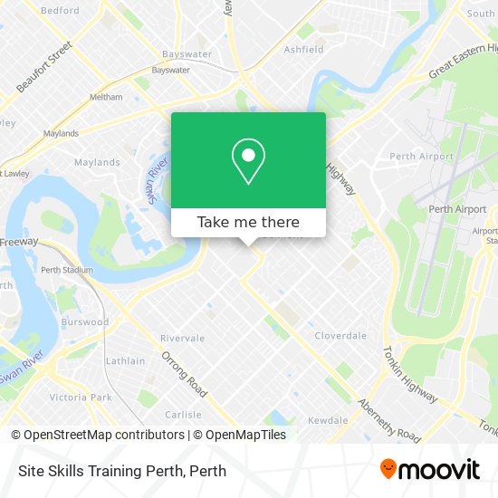 Site Skills Training Perth map