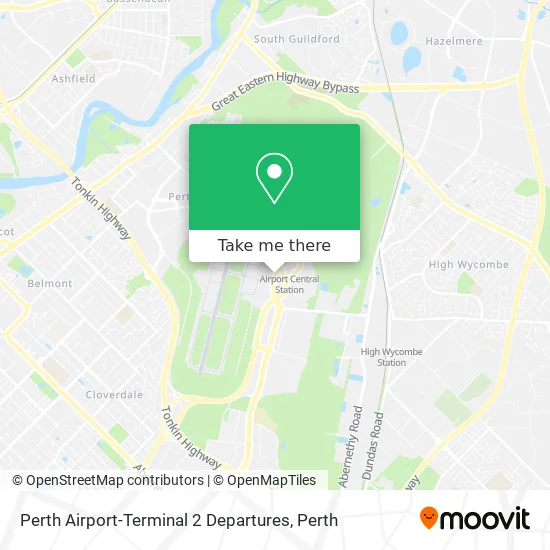Perth Airport-Terminal 2 Departures map