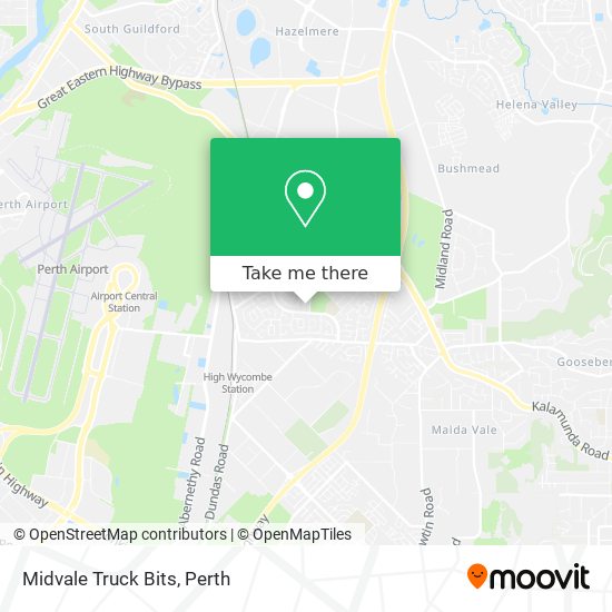 Mapa Midvale Truck Bits