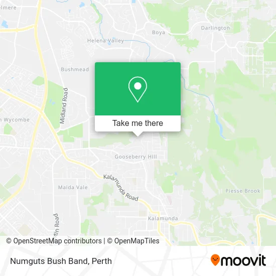 Mapa Numguts Bush Band