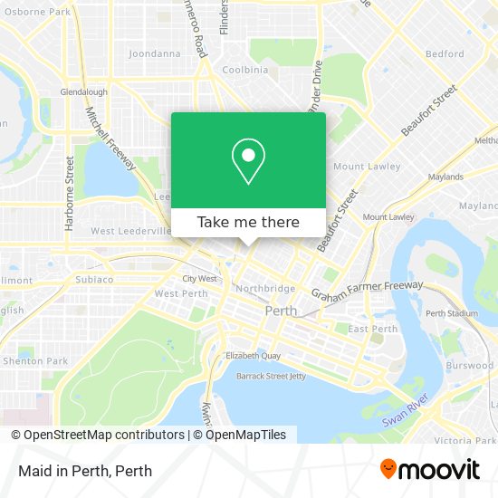 Mapa Maid in Perth