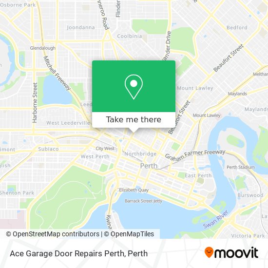 Ace Garage Door Repairs Perth map