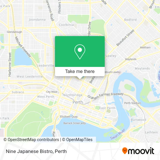 Nine Japanese Bistro map