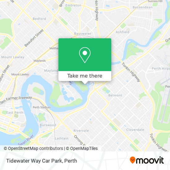 Tidewater Way Car Park map