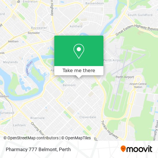 Pharmacy 777 Belmont map