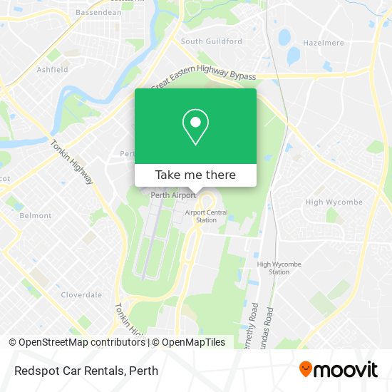 Redspot Car Rentals map