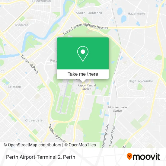Mapa Perth Airport-Terminal 2