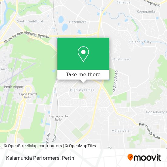 Kalamunda Performers map