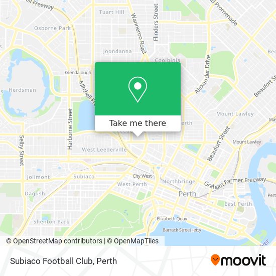 Subiaco Football Club map