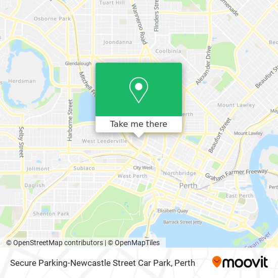 Secure Parking-Newcastle Street Car Park map