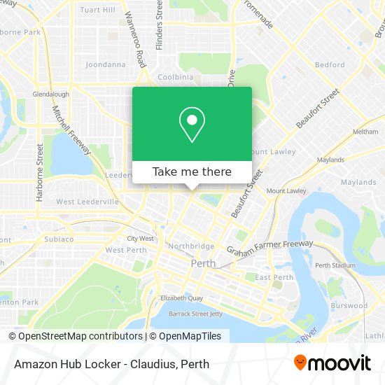 Amazon Hub Locker - Claudius map