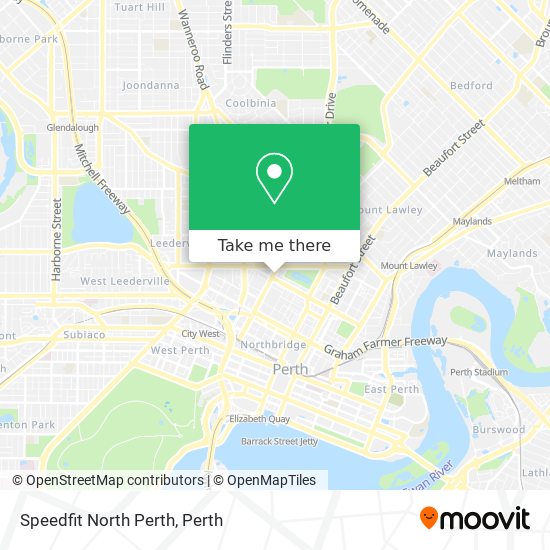 Mapa Speedfit North Perth