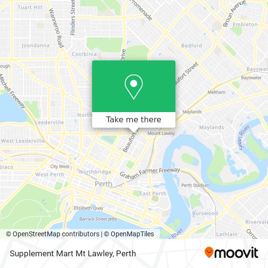 Mapa Supplement Mart Mt Lawley