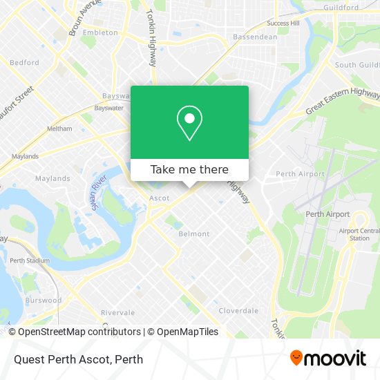 Quest Perth Ascot map