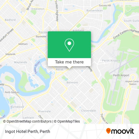 Mapa Ingot Hotel Perth