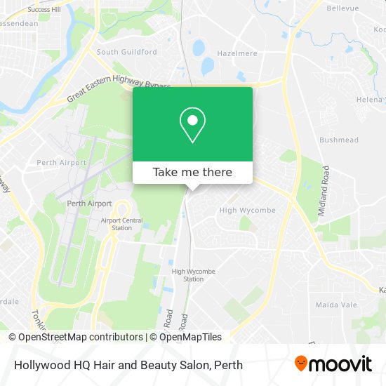 Mapa Hollywood HQ Hair and Beauty Salon