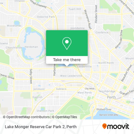 Lake Monger Reserve Car Park 2 map