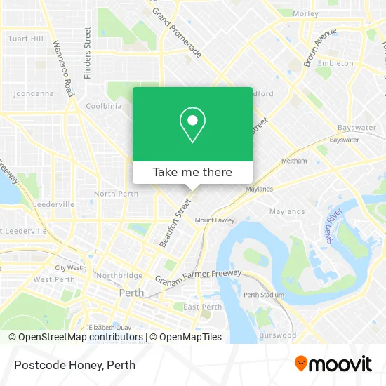 Mapa Postcode Honey