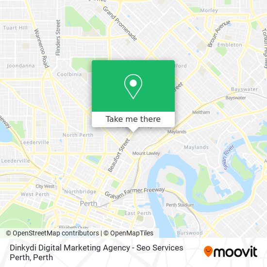 Mapa Dinkydi Digital Marketing Agency - Seo Services Perth