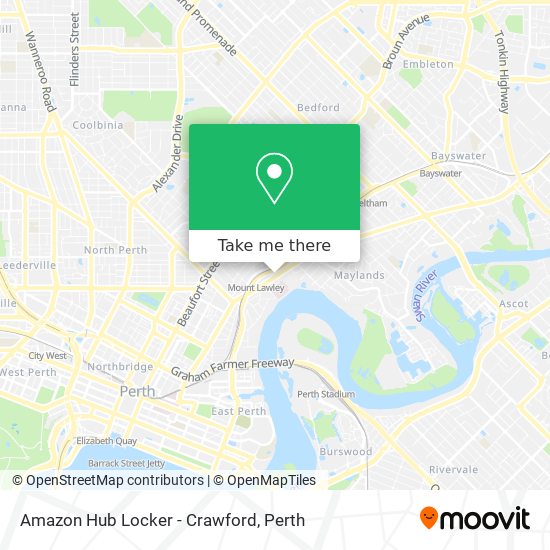 Mapa Amazon Hub Locker - Crawford