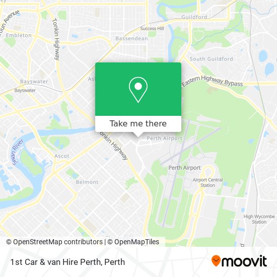 1st Car & van Hire Perth map