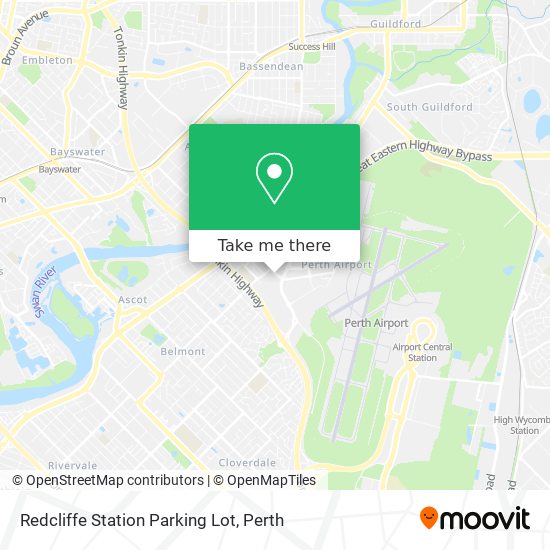 Mapa Redcliffe Station Parking Lot