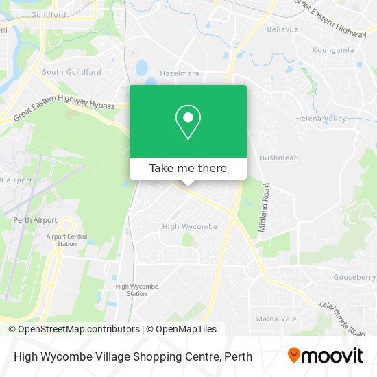 High Wycombe Village Shopping Centre map