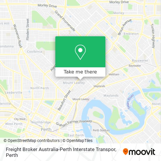 Freight Broker Australia-Perth Interstate Transpor map