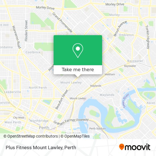 Mapa Plus Fitness Mount Lawley