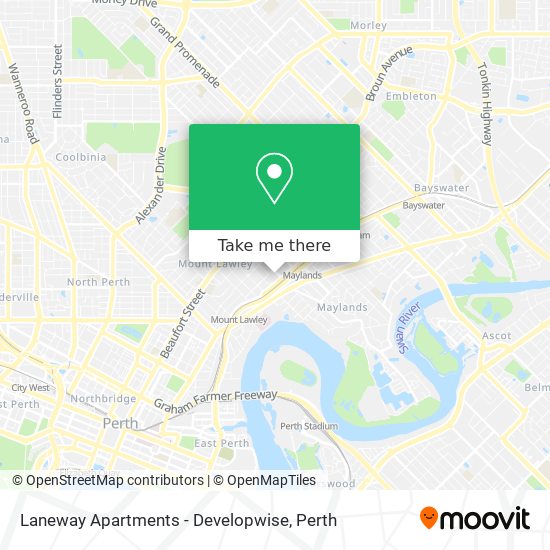 Mapa Laneway Apartments - Developwise
