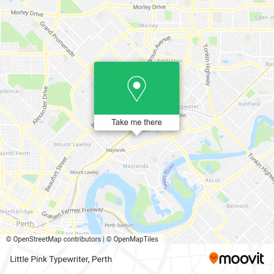 Mapa Little Pink Typewriter