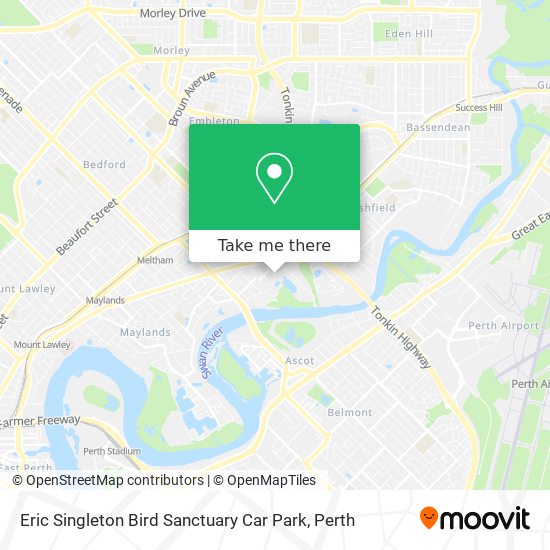 Eric Singleton Bird Sanctuary Car Park map