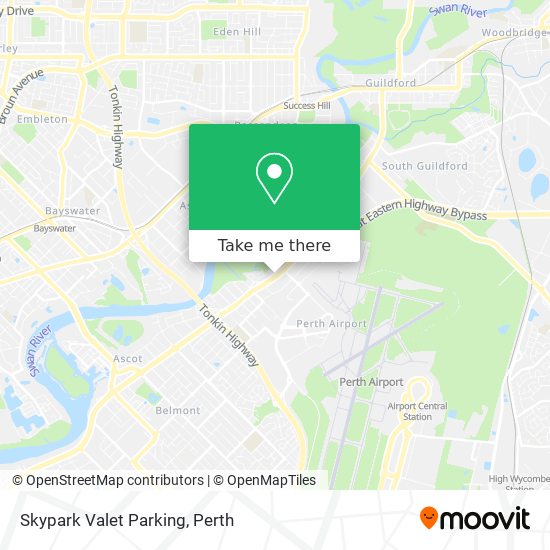 Skypark Valet Parking map