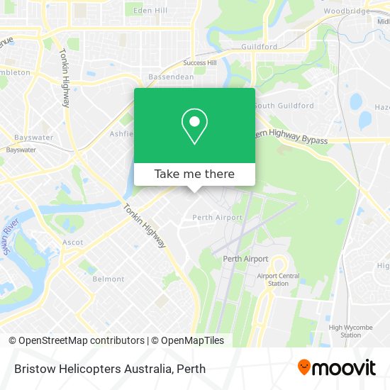 Bristow Helicopters Australia map