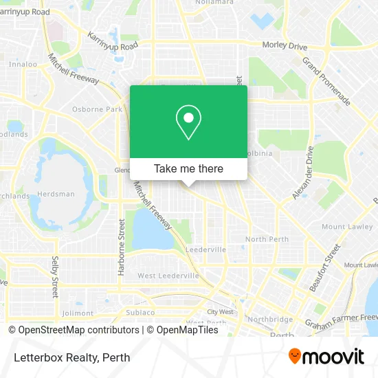 Mapa Letterbox Realty