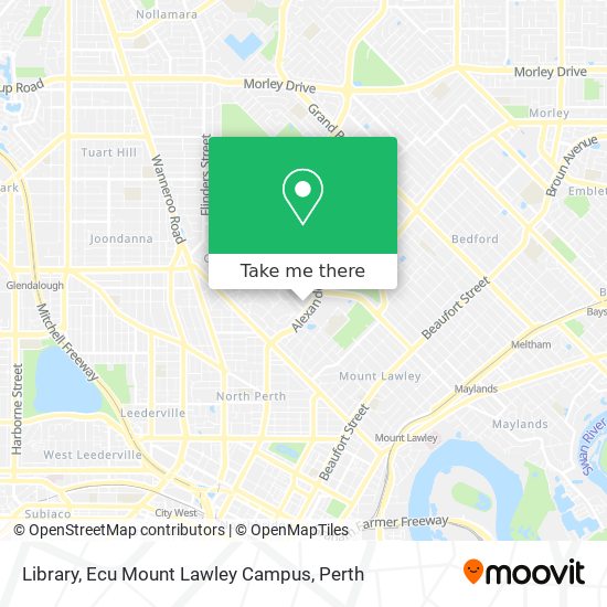 Mapa Library, Ecu Mount Lawley Campus