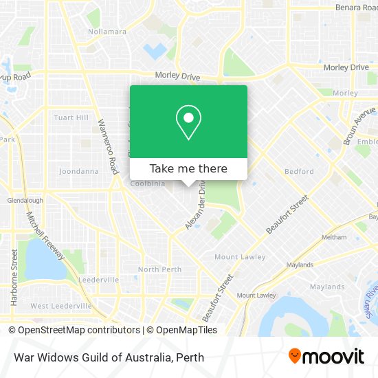 War Widows Guild of Australia map