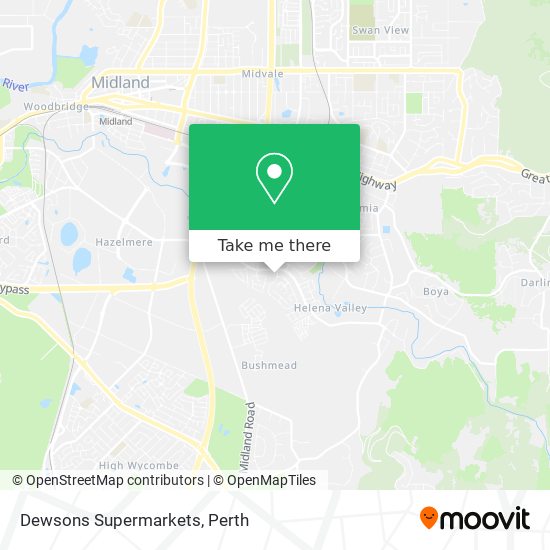 Dewsons Supermarkets map
