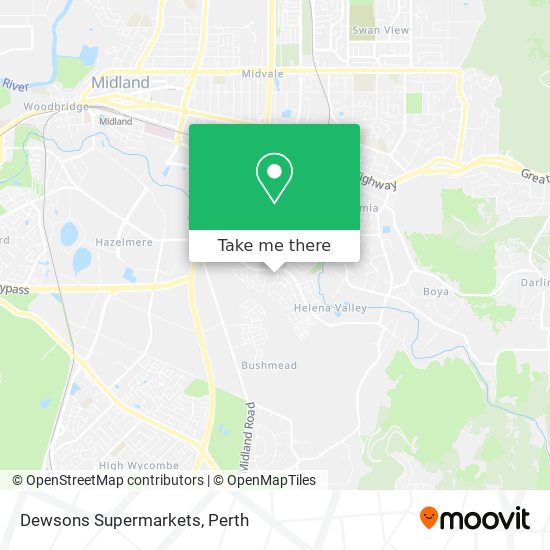 Dewsons Supermarkets map