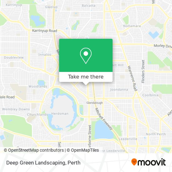 Deep Green Landscaping map