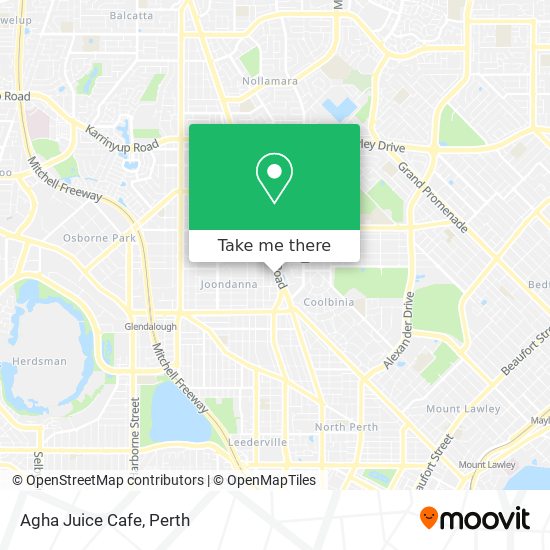 Mapa Agha Juice Cafe