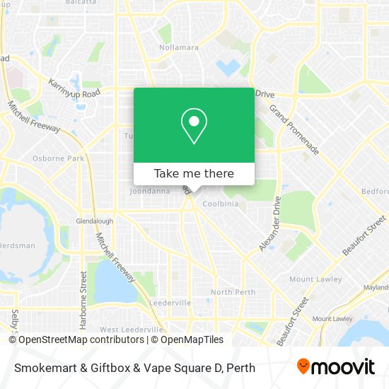 Mapa Smokemart & Giftbox & Vape Square D