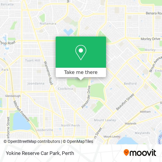 Yokine Reserve Car Park map