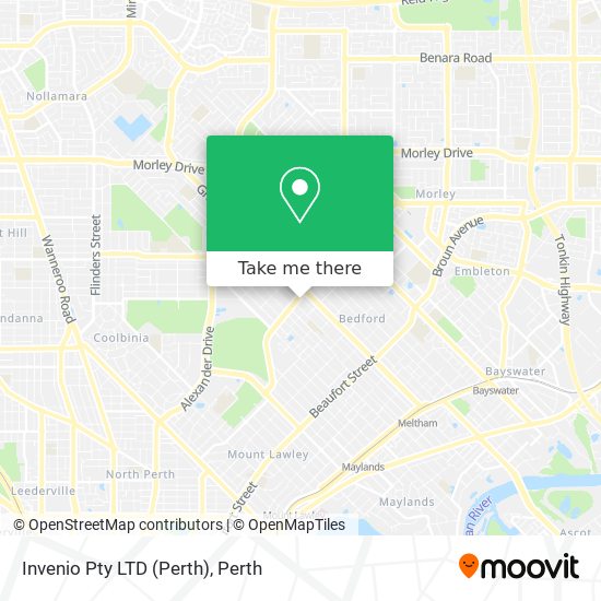 Invenio Pty LTD (Perth) map