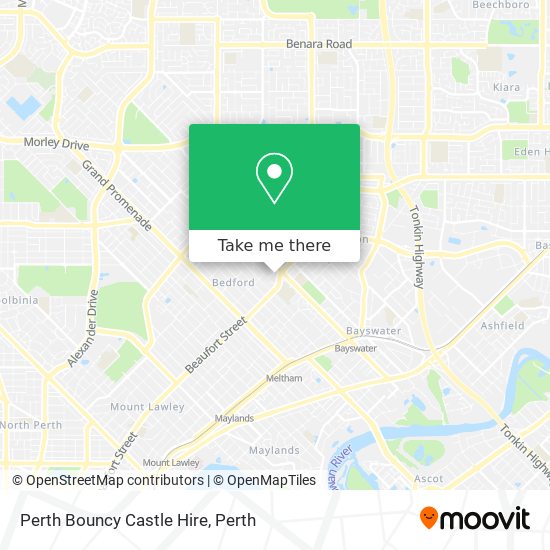 Perth Bouncy Castle Hire map