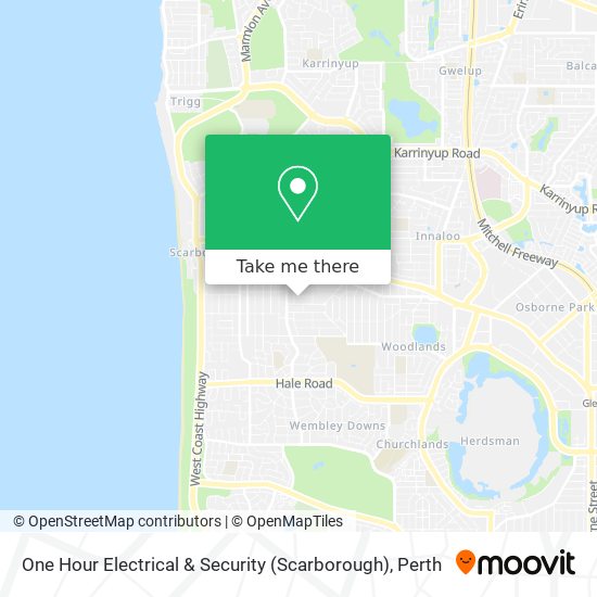 One Hour Electrical & Security (Scarborough) map