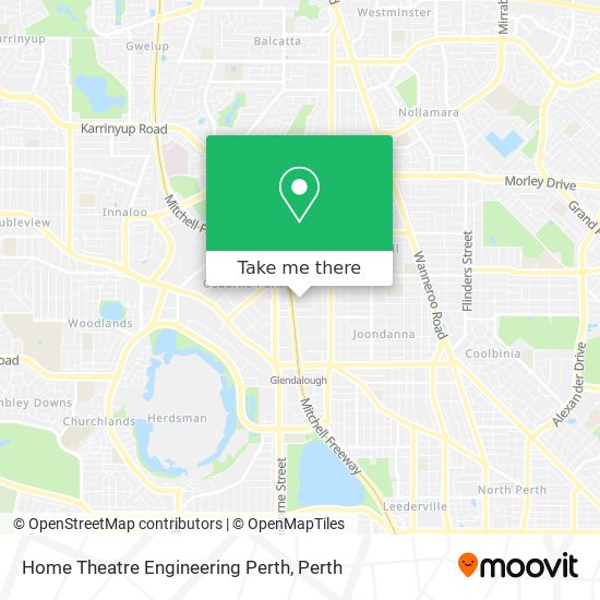 Home Theatre Engineering Perth map