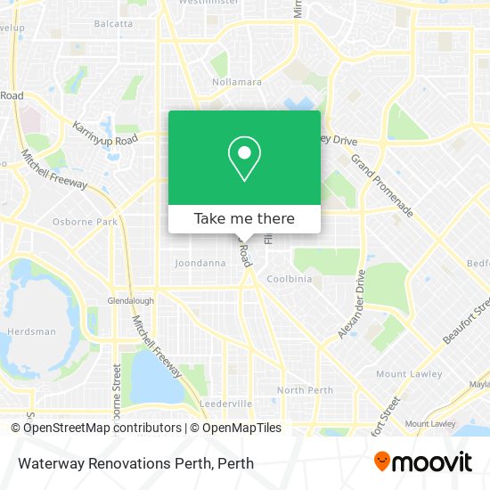 Waterway Renovations Perth map
