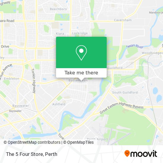 The 5 Four Store map