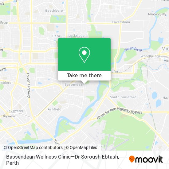Bassendean Wellness Clinic—Dr Soroush Ebtash map